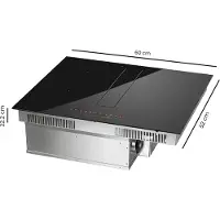 Cecotec Placa De Inducción Con Extractor Bolero Squad Ih 4200 Fullflex 60 Cm