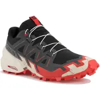 Salomon - Zapatillas de trail - Speedcross 6 Black/Fird/Almilk - Talla 44 2/3 - Gris