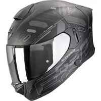Scorpion EXO-530 Air Fond Casco Integral Mate/Negro/Plata L unisex