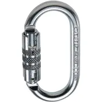 C.A.M.P. - Steel Oval 2 Lock -Stahlkarabiner - Mosquetón de acero gris