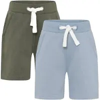 Minymo - Boy's Basic 53 Sweat Short (2-Pack) - Pantalones cortos size 152, gris