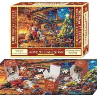 Markenlos Calendario de adviento con rompecabezas para adultos y niños
