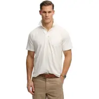 Superdry para hombre. M1110486A Polo Classic Cotton Linen blanco roto (M), Casual, Algodón, Manga corta, outlet 2026.