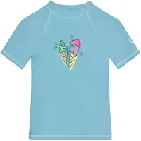 Color Kids - Kid's T-Shirt with Print - Lycra size 116, azul/turquesa
