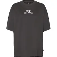 New Balance Camiseta talla grande 'Trackside' negro / blanco