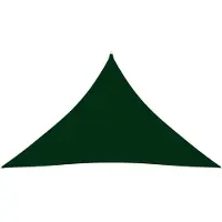 The Living Store Tienda Living, toldo triangular de tela Oxford, 3,5 x 3,5 x 4,9 metros, color verde oscuro
