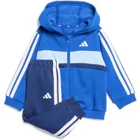 Adidas Chándal 'ESSENTIALS TIBERIO 3 STRIPES FLEECE' azul / azul claro / azul oscuro / blanco