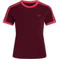 Adidas adidasCAMISETA AJUSTADA 3 STRIPES XL Maroon / Power Pink Mujer