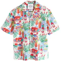 Next Camisa azul real / verde / rojo / blanco