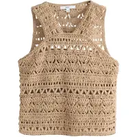 Next Top de punto beige