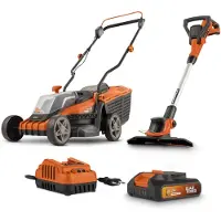 Powerplus Cortacésped Eléctrico Y Recortadora De Césped 2.0ah