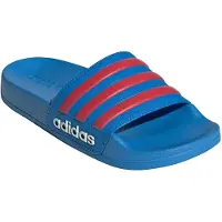 Adidas Zapatos para playa y agua 'Adilette Shower' azul cielo / rojo / blanco