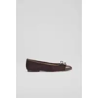 Lk bennett Kara Flats Dark Chocolate Talla: 36 | Bailarinas Outlet | Mujer | Marrón
