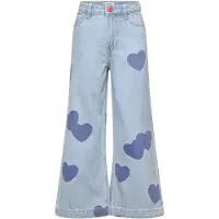 Billieblush para niña. U21877 Jeans Corazón azul (12Y= 150cm), Casual, Algodón, Denim, moda infantil, outlet 2026.
