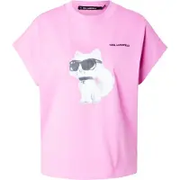 Karl Lagerfeld Ikon Aquarelle C Loose T-shirt Opera Mauve Talla: XS | Camisetas de Seda Outlet | Mujer | Púrpura