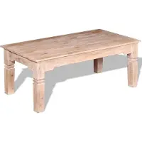 Syfax Mesa de centro de madera de acacia 110x60x45 cm