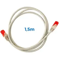 EDM Cable de red RJ45 UTP Cat6, 1.5 metros, blanco. Color: blanco. Talla única