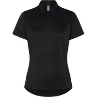 Adidas Camiseta funcional 'Women's Solid Performance Short Sleeve Polo' negro