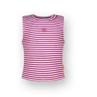 Vingino Girls Basic-crop Rib Top Stripe Top Aster Pink Talla: 6 | Outlet | Unisex | Rosa
