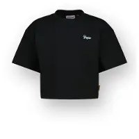 Vingino Girls Henriet T-shirt Deep Black Talla: 12 | Camisetas Outlet | Unisex | Negro