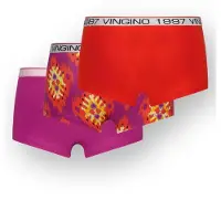 Vingino Girls G-so26-3 Ethnic Heart 3 Pack Hipster Breeze Red Talla: XS | Ropa Interior Outlet | Unisex | Rojo