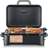 Severin PG 8597, 2300 W, Parrilla, Eléctrica, 230 °C, De encimera, Negra