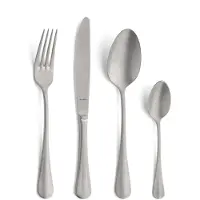 Amefa Baguette 844024MDF3C40 Stonewashed, Juego de cubiertos de 24 piezas en estuche de madera