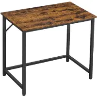 Vasagle ESCRITORIO, COMPUTADORA, MESA DE ESCRITORIO PEQUEÑA, 80 x 50 x 75 cm, PARA OFICINA, DESPACHO, OFICINA EN CASA, FÁCIL MONTAJE, ACERO, DISEÑO INDUSTRIAL
