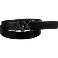 Armani Exchange Cinturón marrón / negro / plata