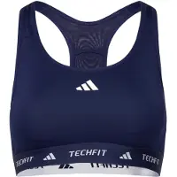 Adidas Sujetador deportivo 'TECHFIT' azul oscuro / blanco