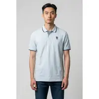 Blauer para hombre. 26SBLUT02288 Polo Damon azul (M), Casual, Algodón, Manga corta, outlet 2026.