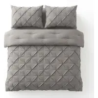 Royal Textile Sábanas edredón Sleeptime, diseño "Lazy", color taupe/gris, 200 x 200 cm