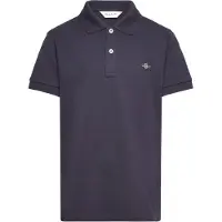 Gant unisex para niños. 902553 Polo de piqué Shield Teens marino (13/14años= 158/164cm), Casual, Algodón, Clásico, Manga corta, moda infanti