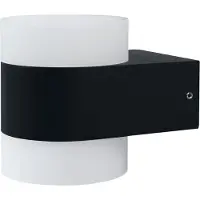 Osram Lámpara LED de pared UpDown Puck, luz blanca cálida de 3000 K, para exteriores, 13W, iluminación hacia arriba y hacia abajo, IP44, 980 lúmenes, aluminio fundido, color gris