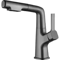 INF Grifo de cocina extraíble con manija