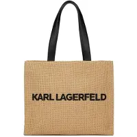 Karl Lagerfeld Bolsa de playa beige oscuro / negro