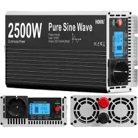 OEM Inversor de onda sinusoidal pura, pantalla LCD, control remoto, 2500W, 12V, 220-230V 50Hz