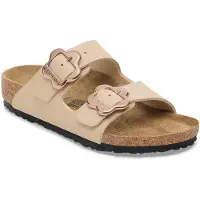 Birkenstock - Kid's Arizona Flower Buckle Birko-Flor - Sandalias size 33 - Regular, beige