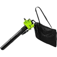 Fieldmann Soplador de hojas, trituradora y aspiradora FZF 6205-B, 0.8 kW, 25.4 cm3, depósito de recogida de 40 litros, 4.5 kg