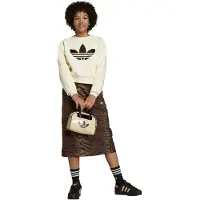 Adidas Originals Sudadera 'LOOSE BOXY' marrón / brocado / offwhite