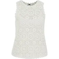 We fashion Top de punto marfil