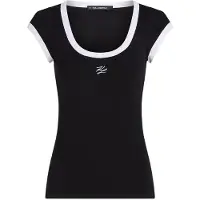 Karl Lagerfeld Camiseta negro / blanco