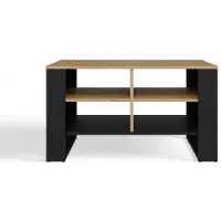 Top E Shop Mesa auxiliar moderna, modelo 4P Artisan, con patas negras