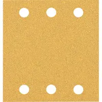 Bosch Juego de hojas de lija EXPERT C470, 115x107 mm, grano K60-180, 6 agujeros, juego de 10 unidades.