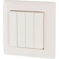 Eaton Power Quality, sistema para el hogar inteligente xComfort, panel de control inalámbrico de 4 teclas, completo, 55 mm (173413)