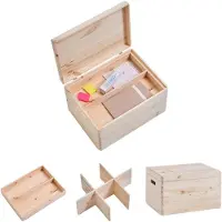 Zeller 13327 Aufbewahrungsboxen-Set braun, 1 Set