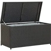 DKD Home Decor Caja de almacenamiento para jardín, color , 283 litros, de ratán sintético