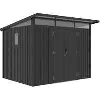 G21 Caseta de jardín Madison, 731 - 289 x 253 cm, color gris pizarra
