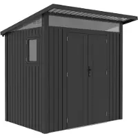 G21 Caseta de jardín Madison 427 - 225 x 190 cm, color gris pizarra