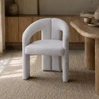 Zesso Silla de comedor Milton & Oldbrook, modelo Namur, color blanco